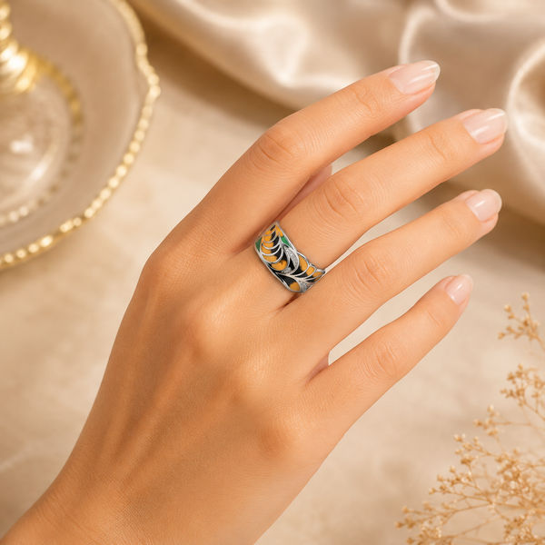Playful Orange modernity Ring